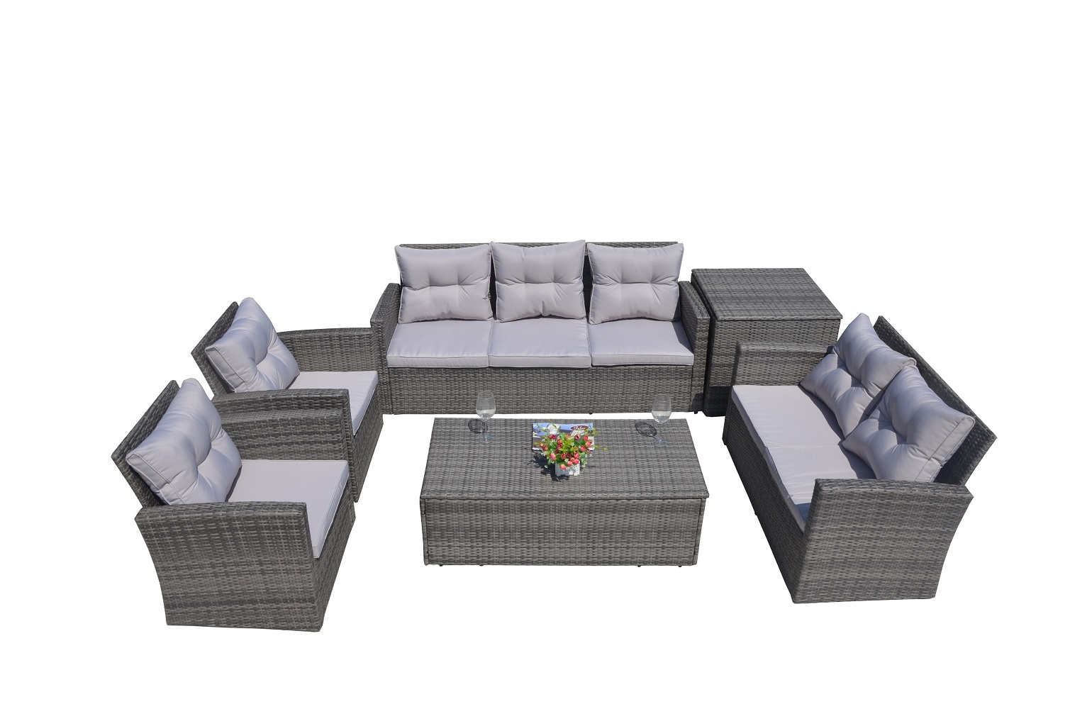 PAS-1503/ Wicker Sofa Set